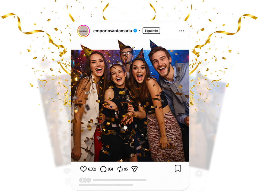 Seu aniversário começa no Empório Santa Maria